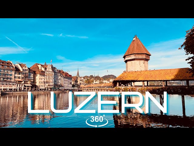 LUCERNE SWITZERLAND /WALKING /SHOPPING TOUR 360°/VR/5K/4K VIDEO  ASMR