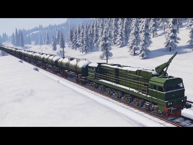 1 Minute Ago! Large Russian Train carrying fuel destroyed by Ukrainian Army in Ukraine - Arma 3