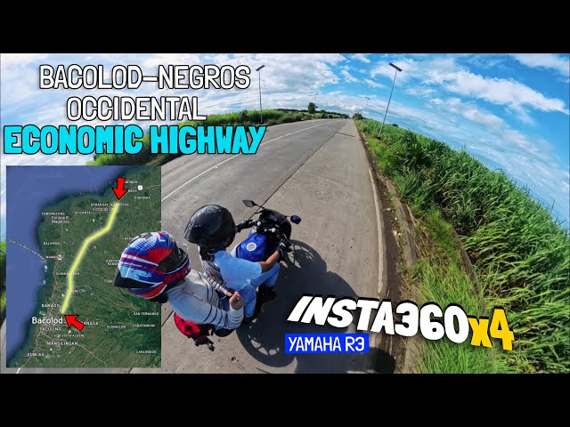 ECONOMIC HWY BACOLOD NEGROS OCCIDENTAL RIDES | Yamaha R3 | INSTA360X4