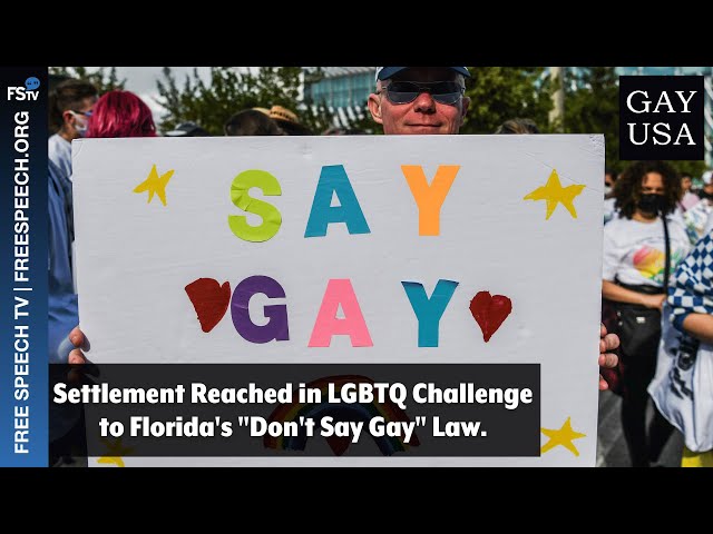 Gay USA 3/13/2024 | Settlement Reached in LGBTQ Challenge to Florida's "Don't Say Gay" Law.