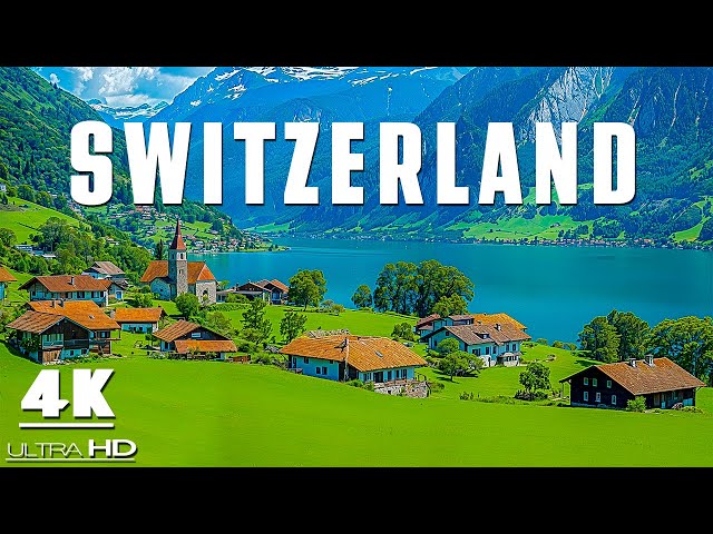 Switzerland 4K HDR: Explore the beauty of relaxing landscapes with peaceful sounds