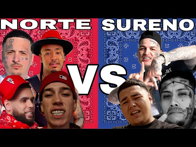 THE INSANE BEEF BETWEEN NORTEÑO VS SUREÑO RAPPERS (LUL TYS, LAZY BOY, CHITO RANAS, LEFTY GUNPLAY)