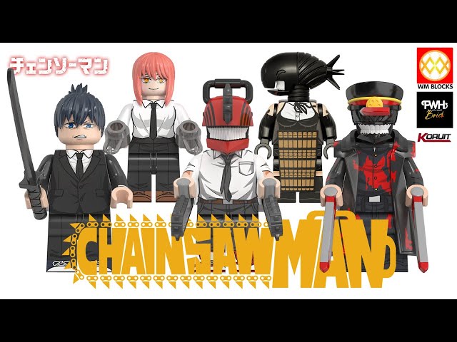 Mini-figures Makima | Aki | katana man | Denji | Reze  | Speed Build (PWH)