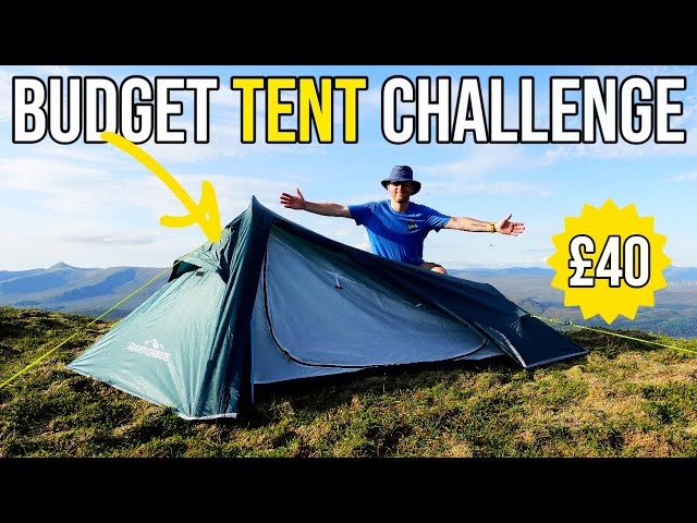 Wild Camping in a BUDGET ALDI TENT - (Adventuridge 2 Man Tent) Any Good? 🤔