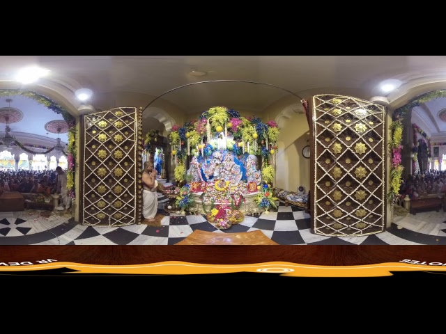 Sri Krishna Janmashtami Rajbhog Aarti LIVE in 3D (360) | ISKCON Vrindavan