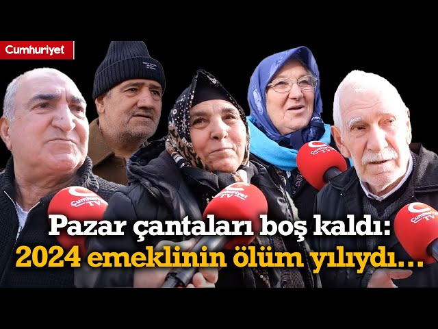 Emeklinin pazar çantası boş kaldı: 2024 emeklinin ölüm yılıydı; 2025 de ailece ölüm yılı...