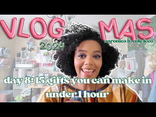 Vlogmas day 8: 15 gifts you can sew in under 1 hour