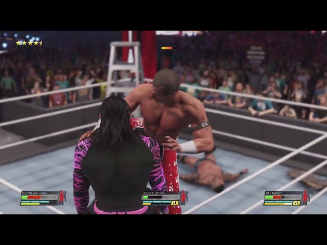 WWE 2K22 | WRESTLEMANIA | Jeff Hardy vs Randy Orton vs Shawn Michaels