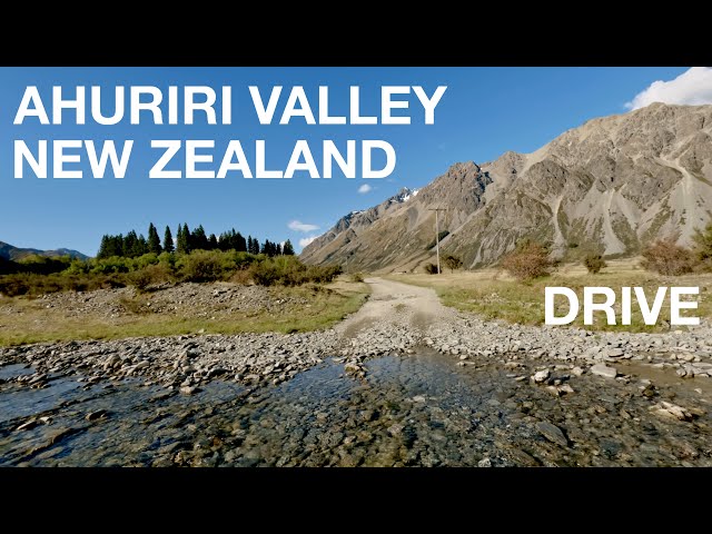 4x4 drive through remote Ahuriri Valley, New Zealand