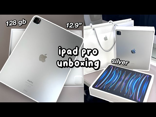 iPad Pro 12.9″ M2 Chip Silver Unboxing 📦 *it’s amazing* | ipad 9th gen vs ipad pro 6th gen