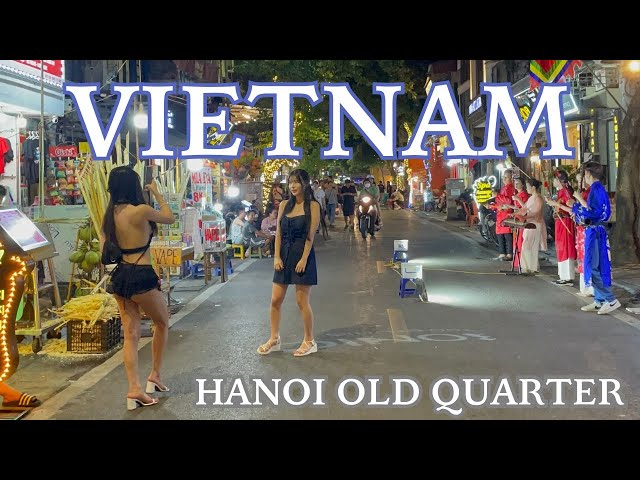 Hanoi Old Quarter | Vietnam Nightlife Walking Tour 2024