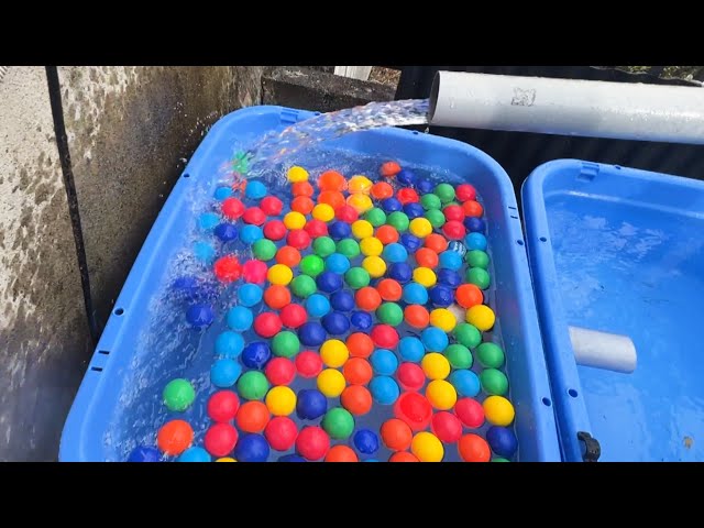 Water Marble Run ☆ Water sounds & Colorful Ball ASMR