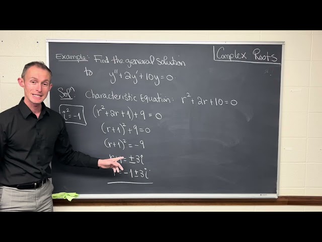 Constant Coefficient ODEs - Complex Roots