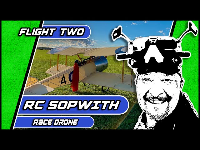 RC Sopwith air2air with 5" Racing Drone - flight two