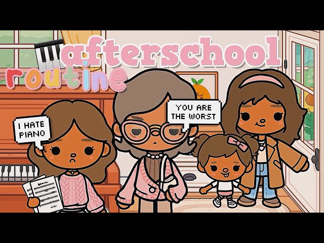 🎹 Kids After School ROUTINE *Piano Lessons & Gymnastics* Toca Boca Roleplay 🌈 #tocaboca