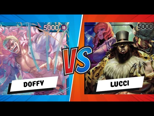 OP09 Store Tournament: Round 2: Blue Doflamingo vs Lucci: One Piece Trading Card Game