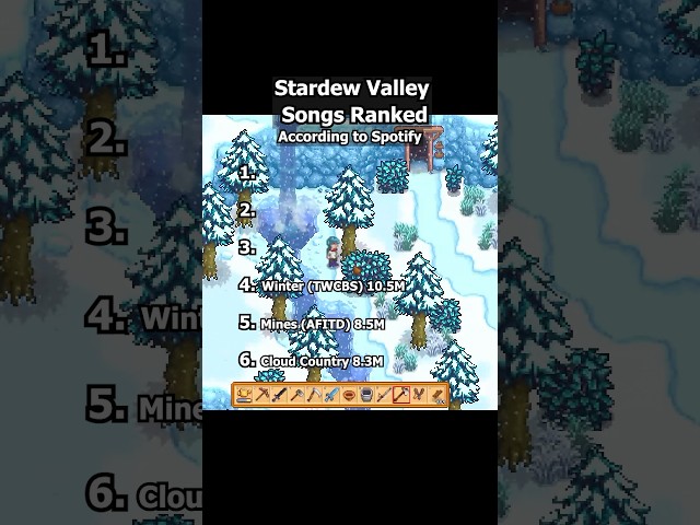 Stardew Valley Songs Ranked!! #stardewvalley #videogamemusic