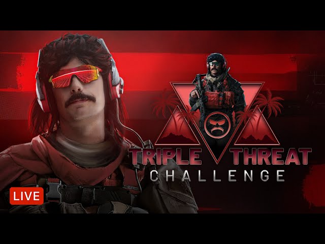 🔴LIVE - DR DISRESPECT - WARZONE - CRAZY TRIPLE THREAT CHALLENGE