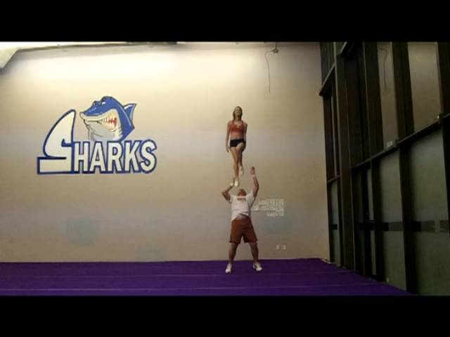 University of Texas Cheerleaders stunt video