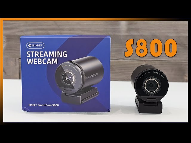 EMEET S800 4K Webcam Unboxing & Review