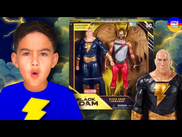 Littlehenleycool plays with Black Adam and Hawkman Toys!