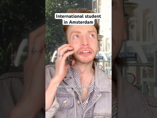 International student in Amsterdam 🍎 #sketchcomedy #expatlife #uva #dutchlife