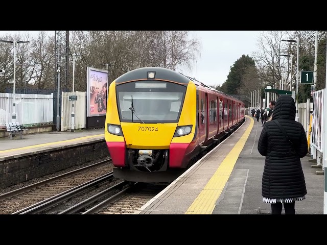 Class 707 - South Western Railway - Ashtead Station - 20th February 2024