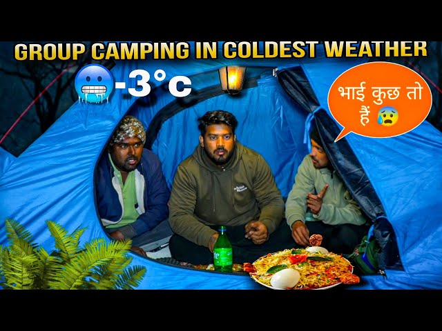 Group Jungle Camping In Coldest Weather | Group Camping In India #vlog