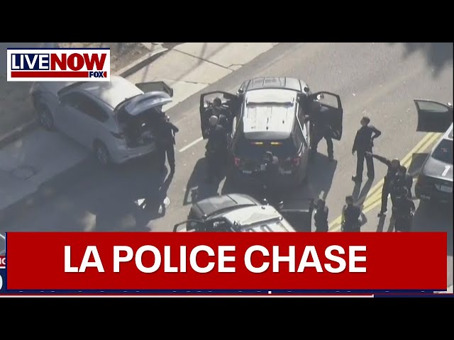 WATCH: Police chase shooting suspects in LA | LiveNOW from FOX