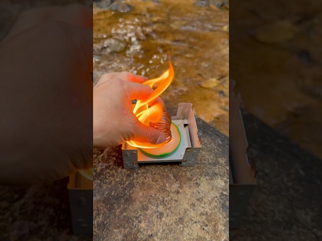 The simplest high-fire alcohol stove #outdoors #survival #bushcraft #camping