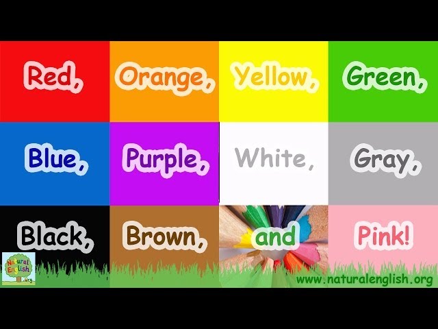 The Colors Song ~ Learn the Colors / Colours ~ LEARN ENGLISH with Natural English ~ LEARN VOCABULARY