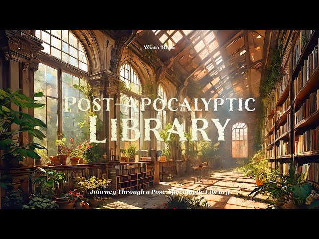 Post-Apocalyptic Library | Sci-Fi Ambiance for Sleep, Study, Relaxation