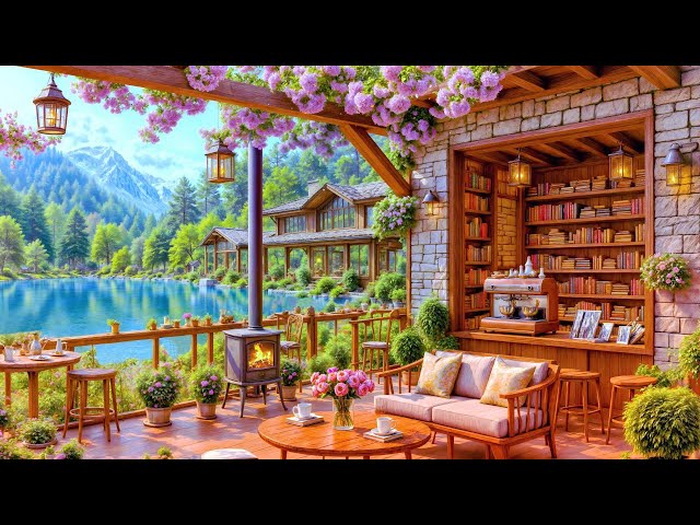 Relaxing Morning Café Playlist 🌸 Smooth Jazz Music with Cozy Coffee Shop Ambience for Study & Focus