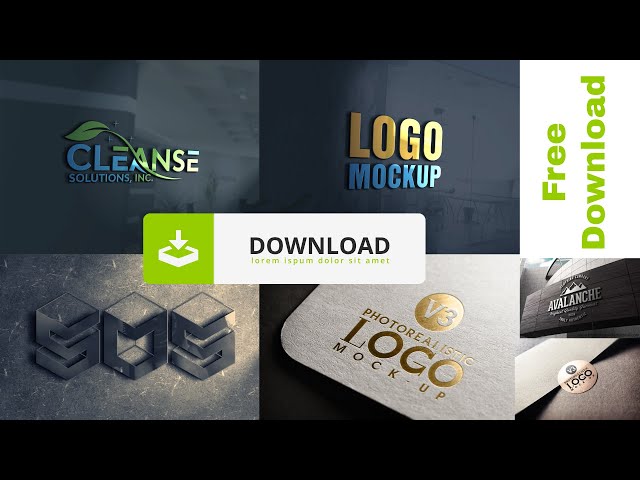 Logo Mockup Download For Free : 3d Logo Mock PSD File