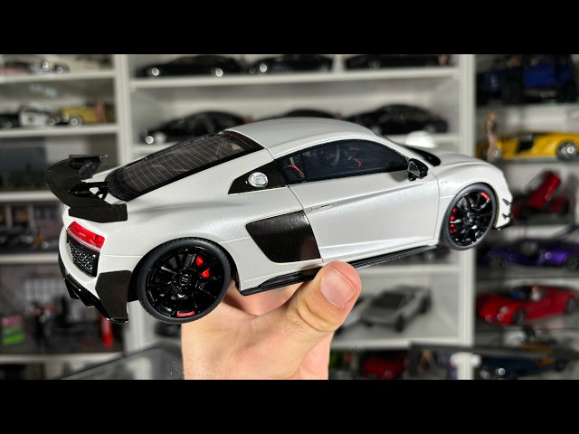 Review: Audi R8 V10 GT RWD grey 1:18 by GT Spirit