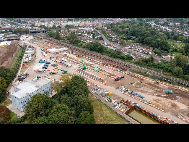 Preparing HS2's tunnelling launch site in West London