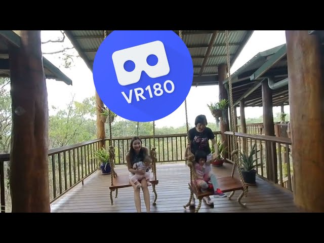 [VR180 VR 3D] Big Swings @ Skybury Cafe & Roastery QLD, Australia | Family Metaverse Virtual Reality