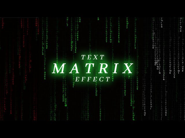 Create a Matrix Text Effect Using Html , CSS & JS | Dev Tech