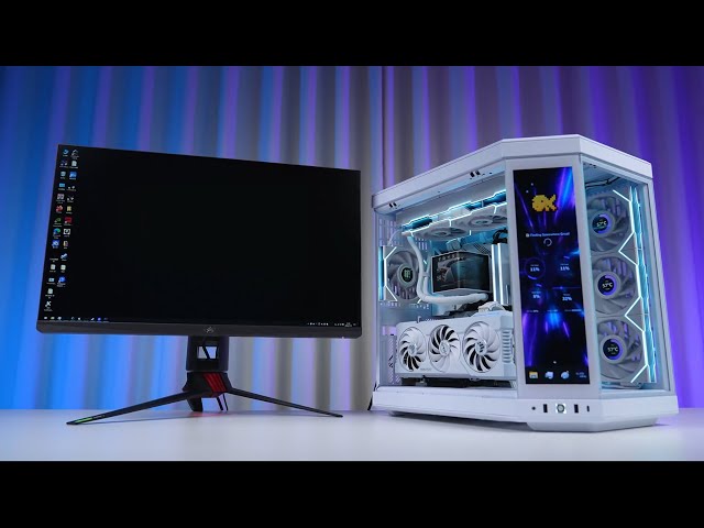 HYTE Y70 WHITE  x TUF RTX4070TI SUPER x TRYX PANORAMA 360 x I7-14700KF