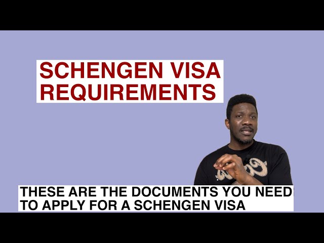 Schengen Visa requirements | these are the documents you need to apply for Schengen Visa