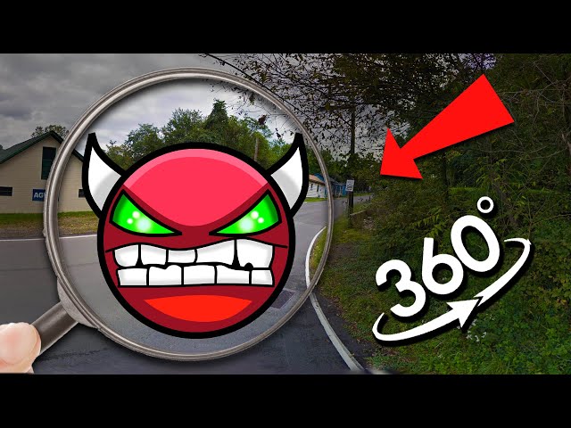 FIND Hard Demon - Fire In The Hole | All Geometry Dash Hard Demon Finding Challenge 360° VR Video