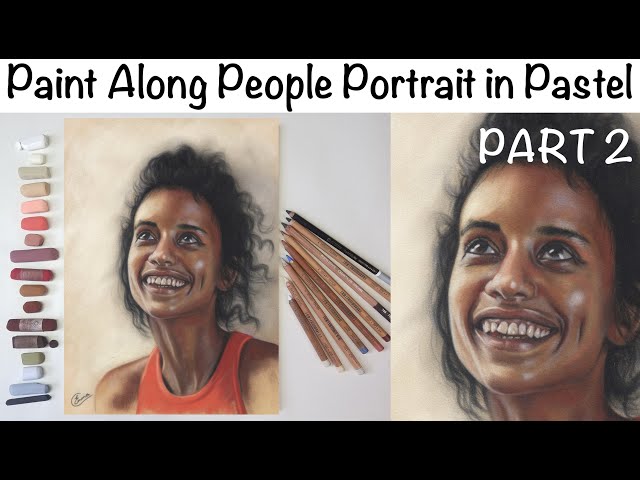 People Portrait 'Paint Along' Demo in Soft Pastel PART 2