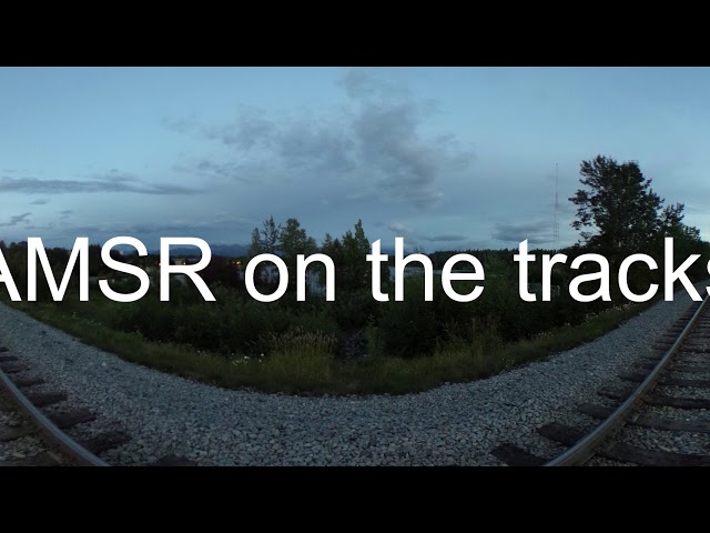 ASMR 360 Video on train tracks