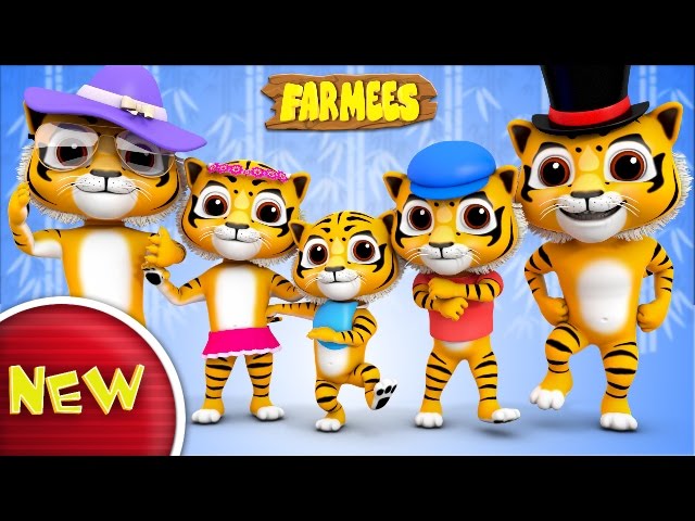 Tiger Finger Family | Tiger Song | Nursery Rhymes | Kids Songs With | Baby Rhymes by Farmees