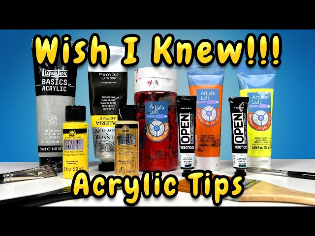 5 Simple Acrylic Tips For New Artists! A Must Watch For Newbies!!!