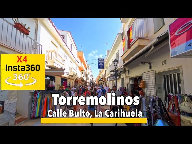 Torremolinos, La Carihuela’s, Calle Bulto  immersive 360 VR walking experience. Have a Look around .