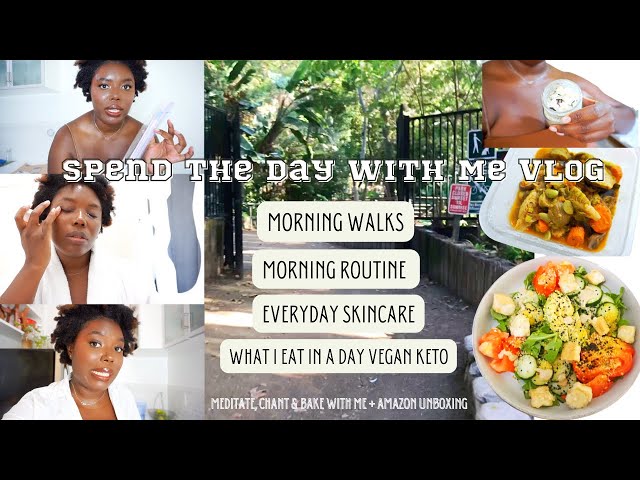 Spend The Day With Me Vlog | Morning Routine | Everyday Skincare | What I Eat In A Day Vegan Keto