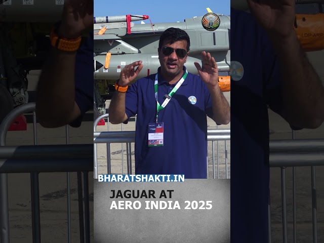 Aero India 2025: Jaguar on display | #shorts #aeroindia #aircraft #airforce