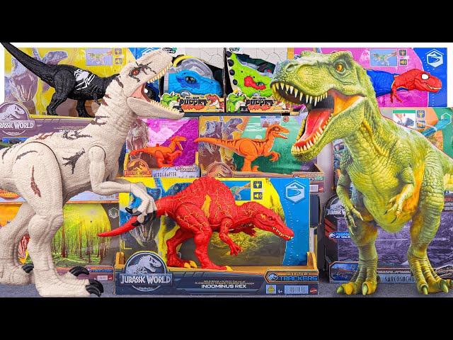 Jurassic World Unboxing Review | Spiderman T-Rex,Dinosaur eggs ,Crazy RC Dino Bot, Allosaurus | ASMR