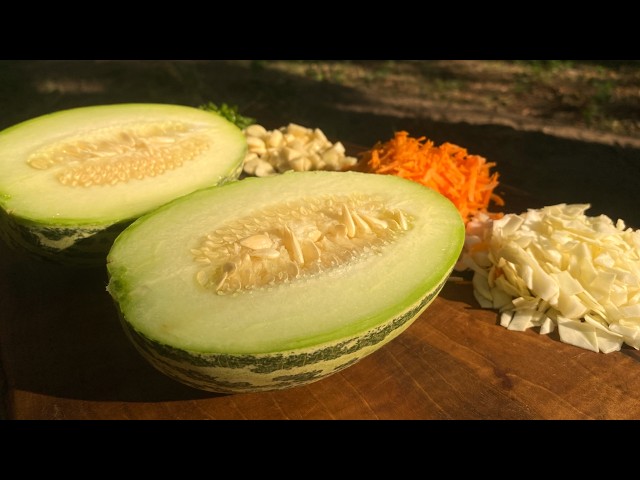 winter prep| Homemade Pickled cabbage and unripe melon: A uniquely flavored condiment